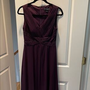 Jessica Howard Deep Purple Sleeveless Dress